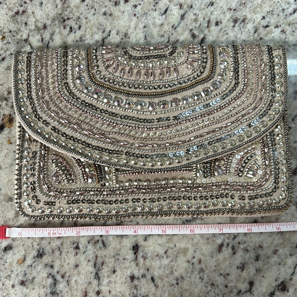 2 Chic Beaded Clutch. NWT